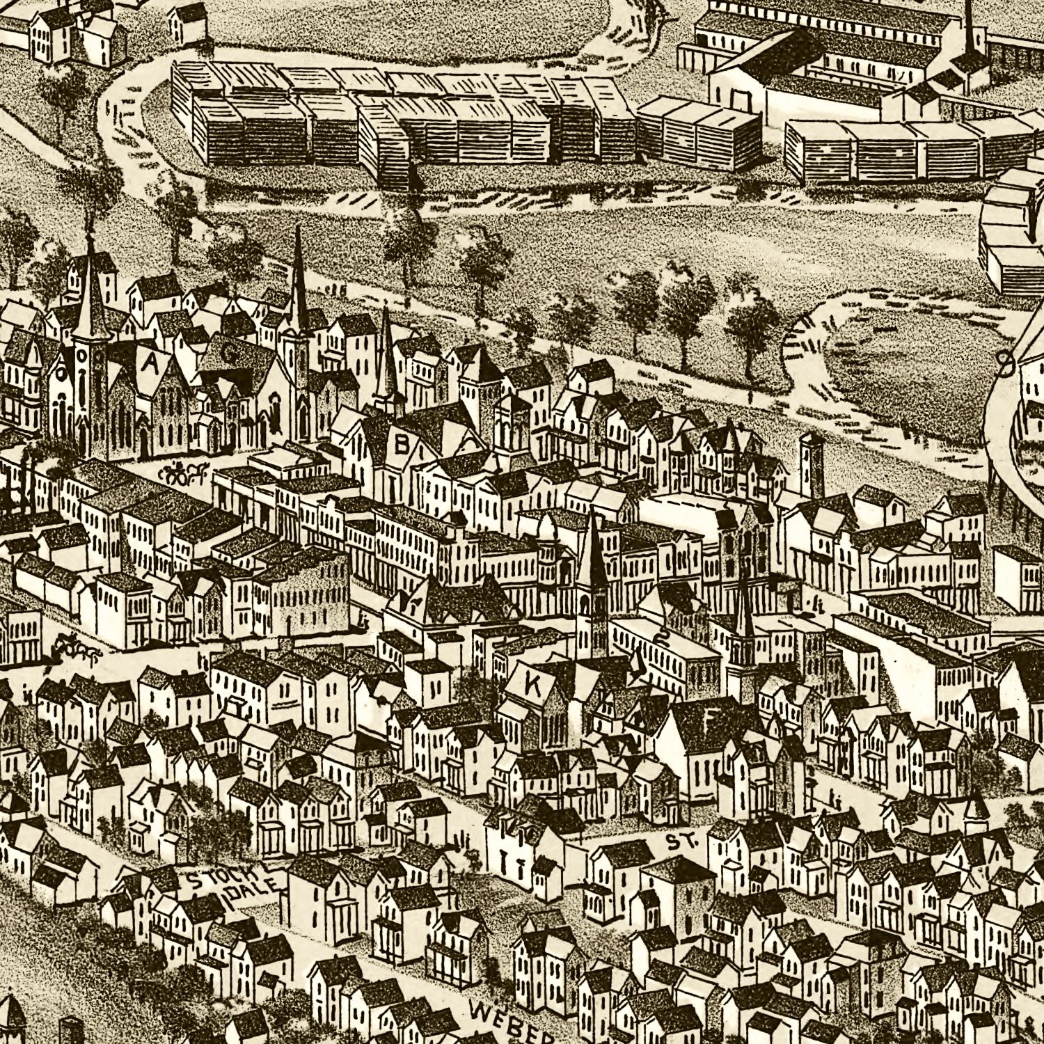 Vintage Map of Du Bois, Pennsylvania 1895