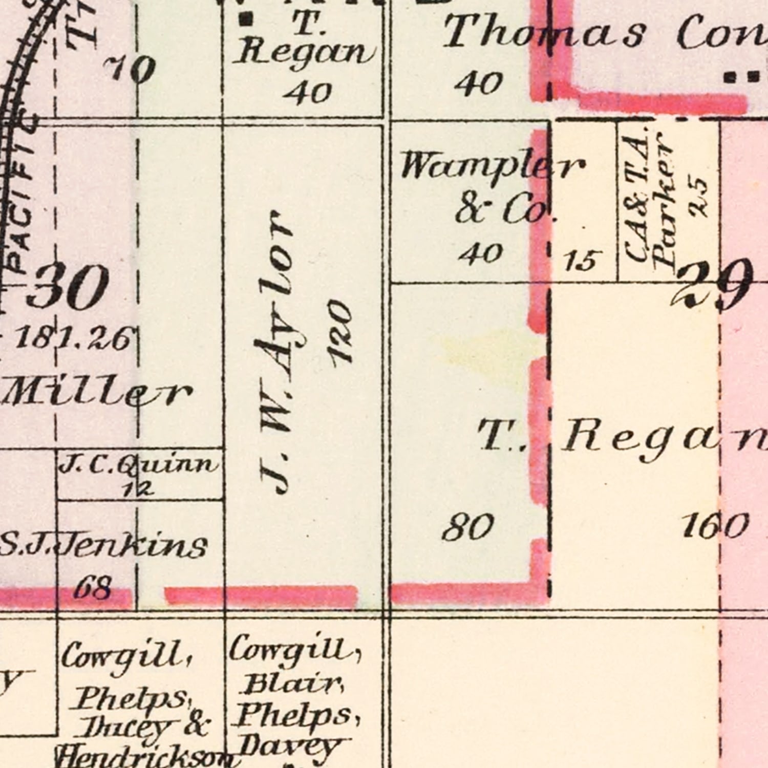 Vintage Map of Joplin Township, Jasper County, Missouri 1895