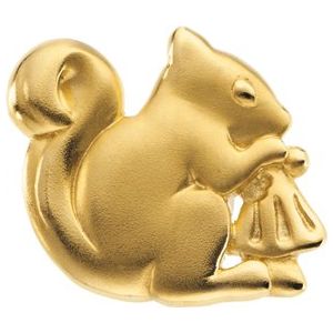 14K Yellow Gold Squirrel Brooch