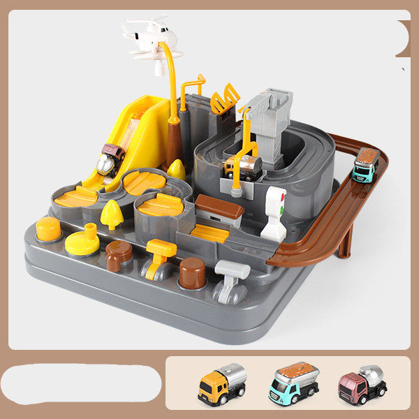 Adventure Parking Lot Car Track – Interactive Rail Toy Set for Kids