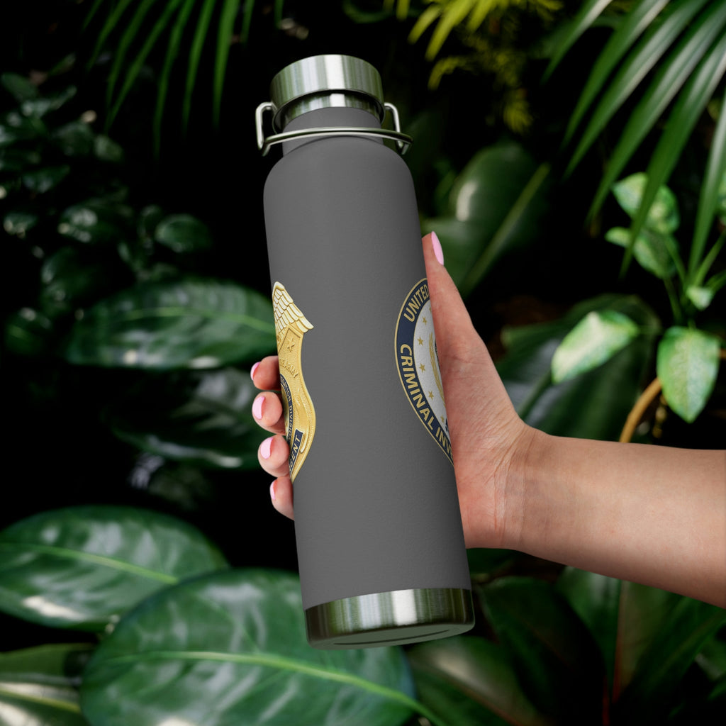 Army CID Badge and Seal - Copper Vacuum Insulated Bottle, 22oz