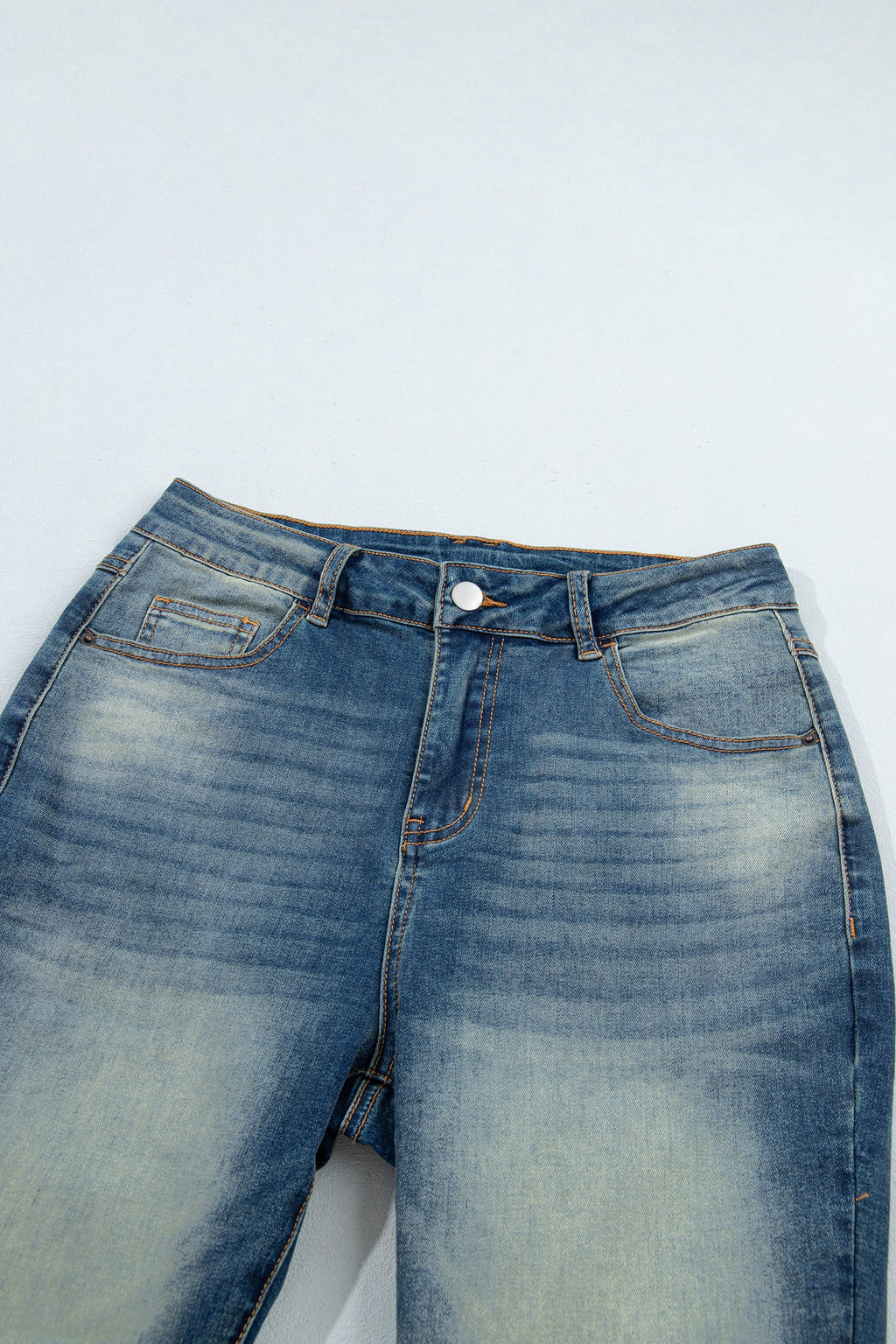 Western Denim High Waist Flare Leg Jeans