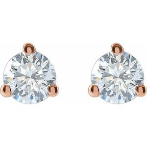 14K Rose Gold 1/5 CTW Lab-Grown Diamond Stud Earrings – image 2