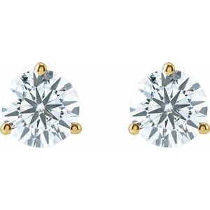 14K Yellow Gold 3 CTW Lab-Grown Diamond Stud Earrings – image 2