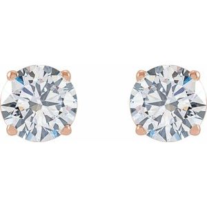 14K Rose Gold 3 CTW Lab-Grown Diamond Earrings – image 2