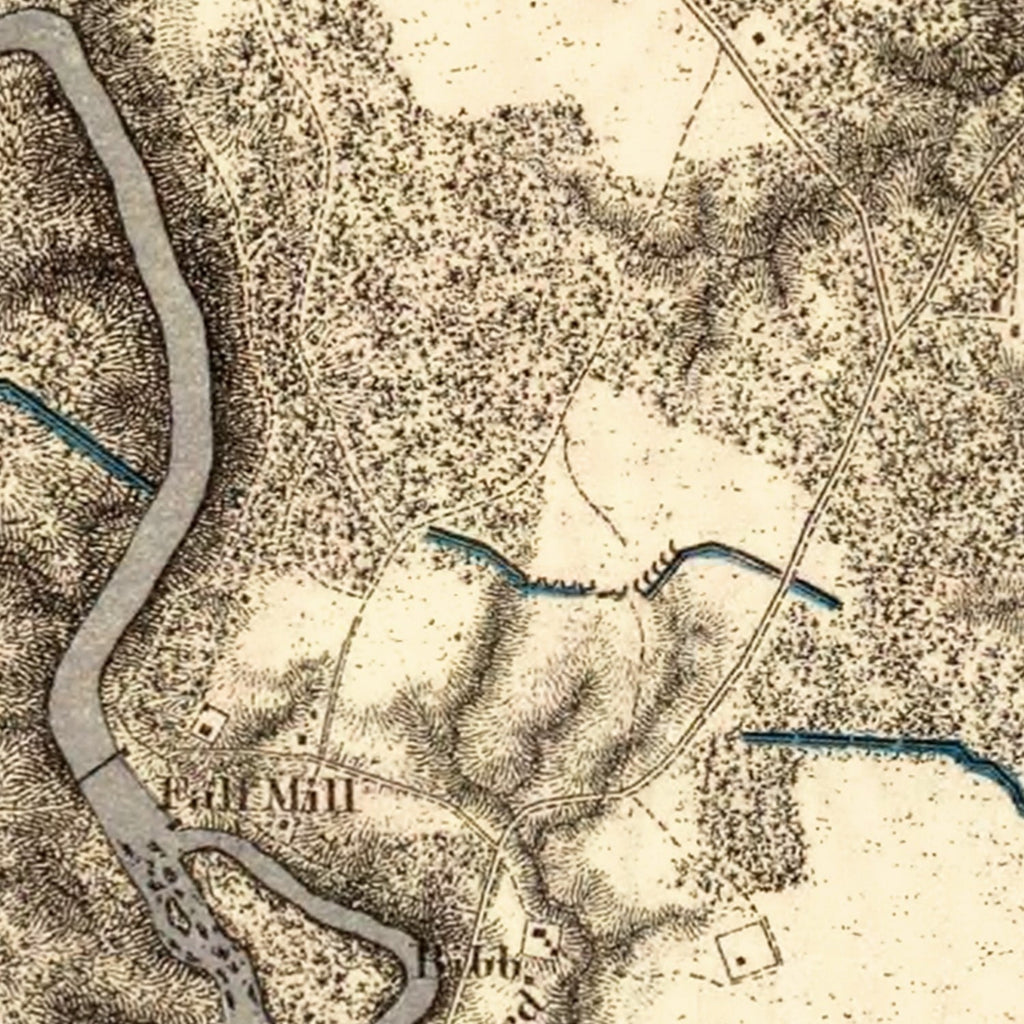 Vintage Map of the Battle of North Anna, 1869