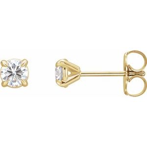 14K Yellow Gold 1/8 CTW Natural Diamond Cocktail-Style Earrings