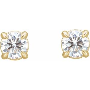 14K Yellow Gold .06 CTW Natural Diamond Cocktail-Style Earrings – image 2