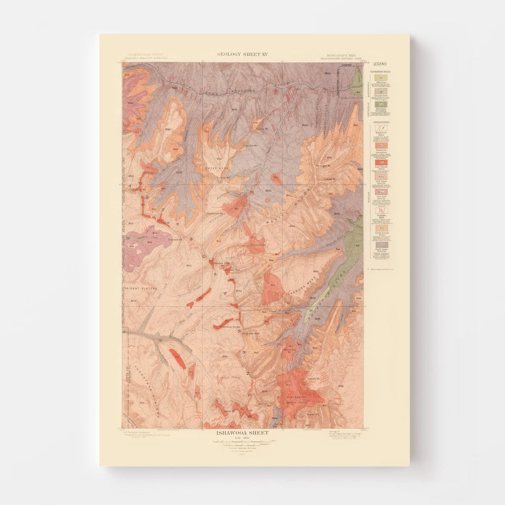 Vintage Map of Ishawooa Sheet 1904