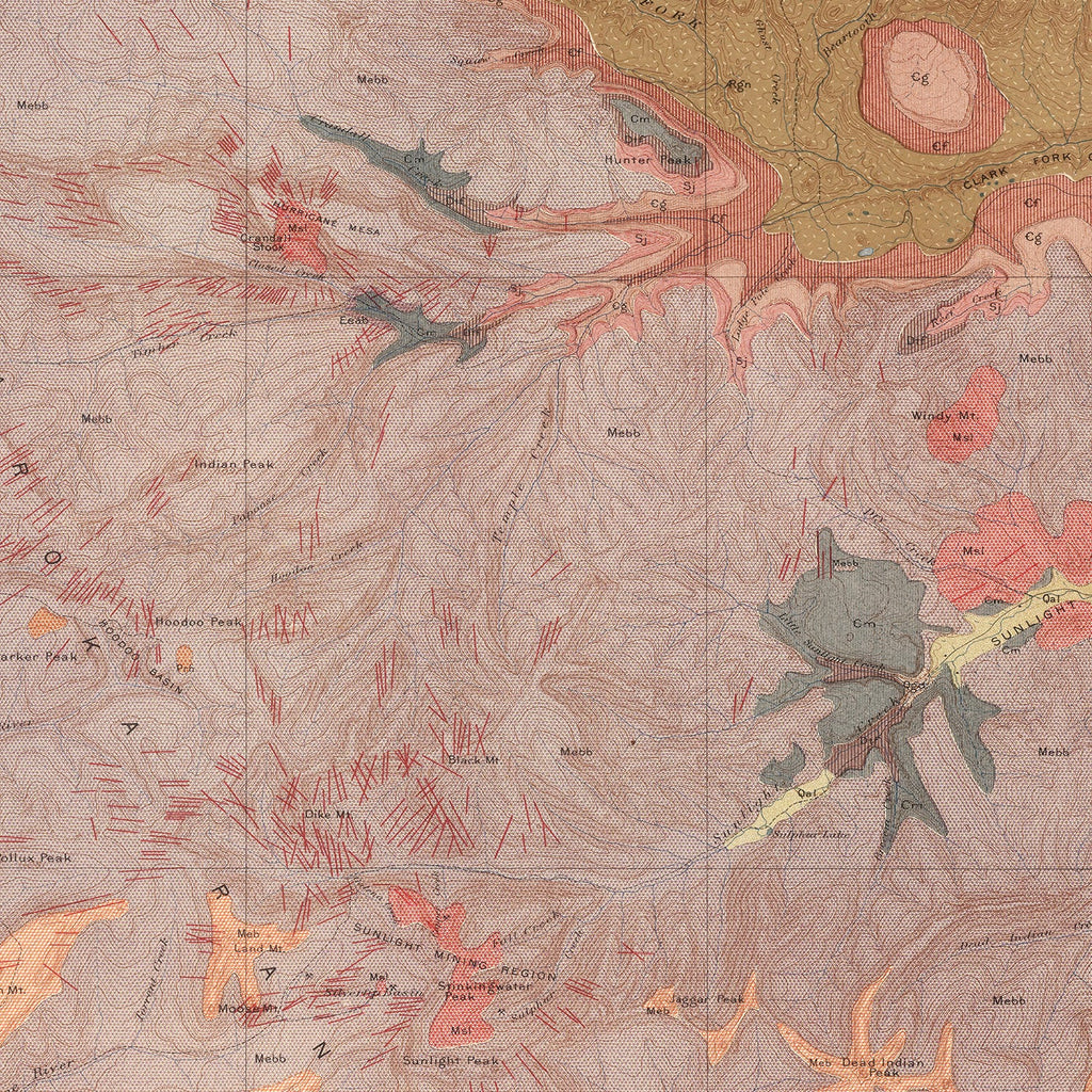 Vintage Map of Crandall Sheet 1904