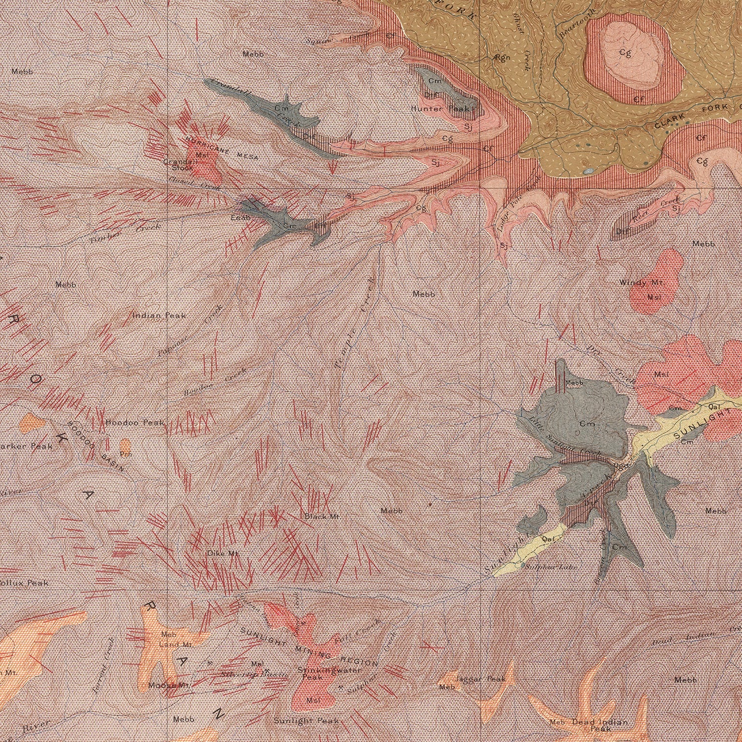 Vintage Map of Crandall Sheet 1904