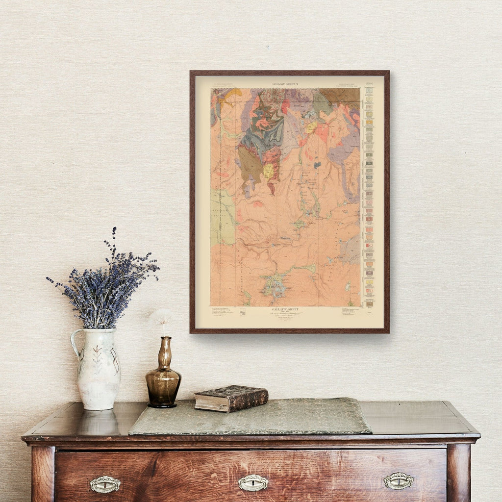 Vintage Map of Gallatin Sheet 1904