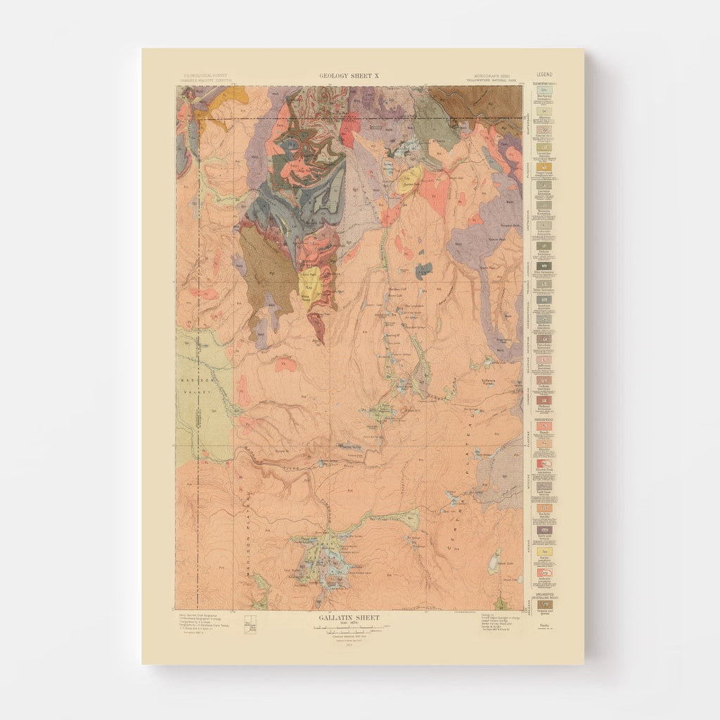 Vintage Map of Gallatin Sheet 1904