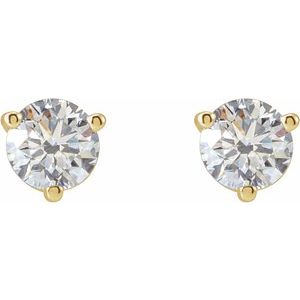14K Yellow Gold 1/3 CTW Natural Diamond Earrings – image 2