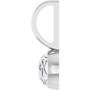 10K X1 White Gold 5 mm Round Cabochon Charm/Pendant Mounting – image 5