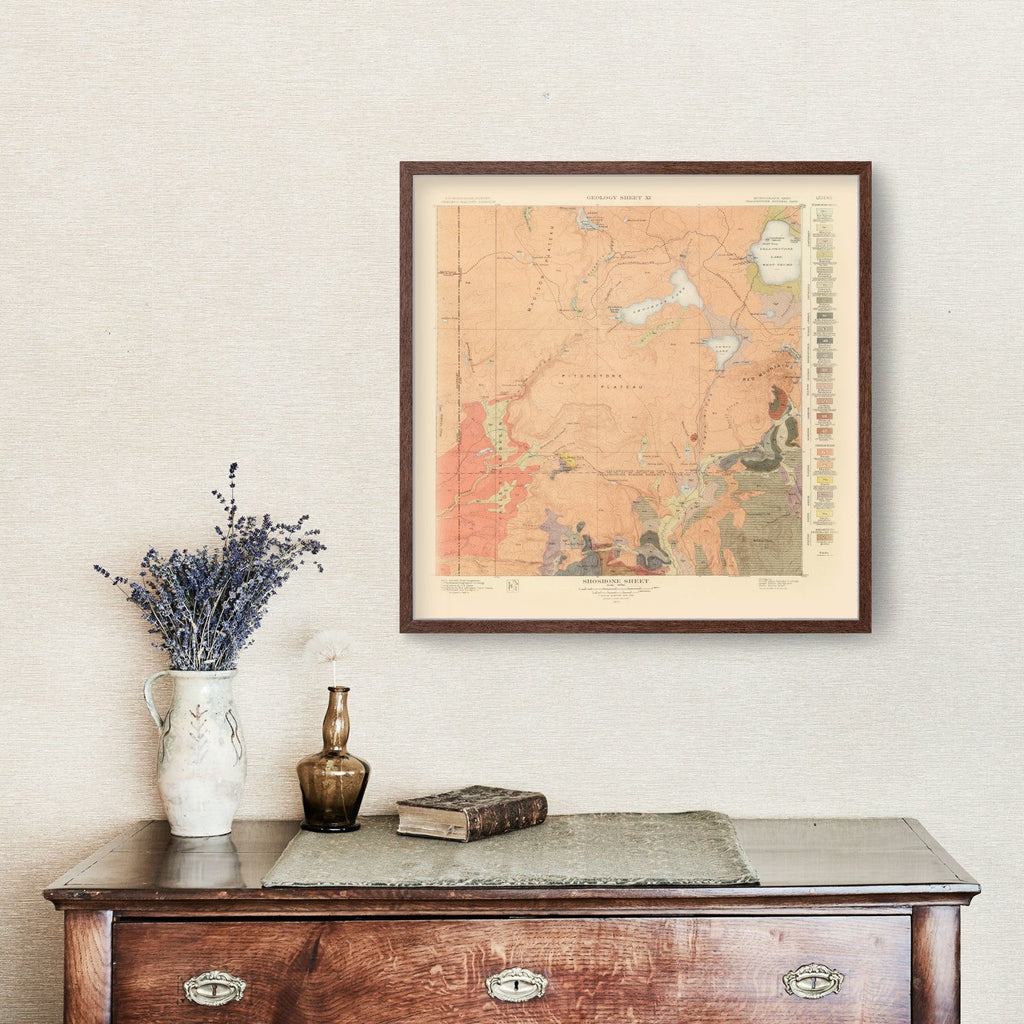 Vintage Map of Shoshone Sheet 1904