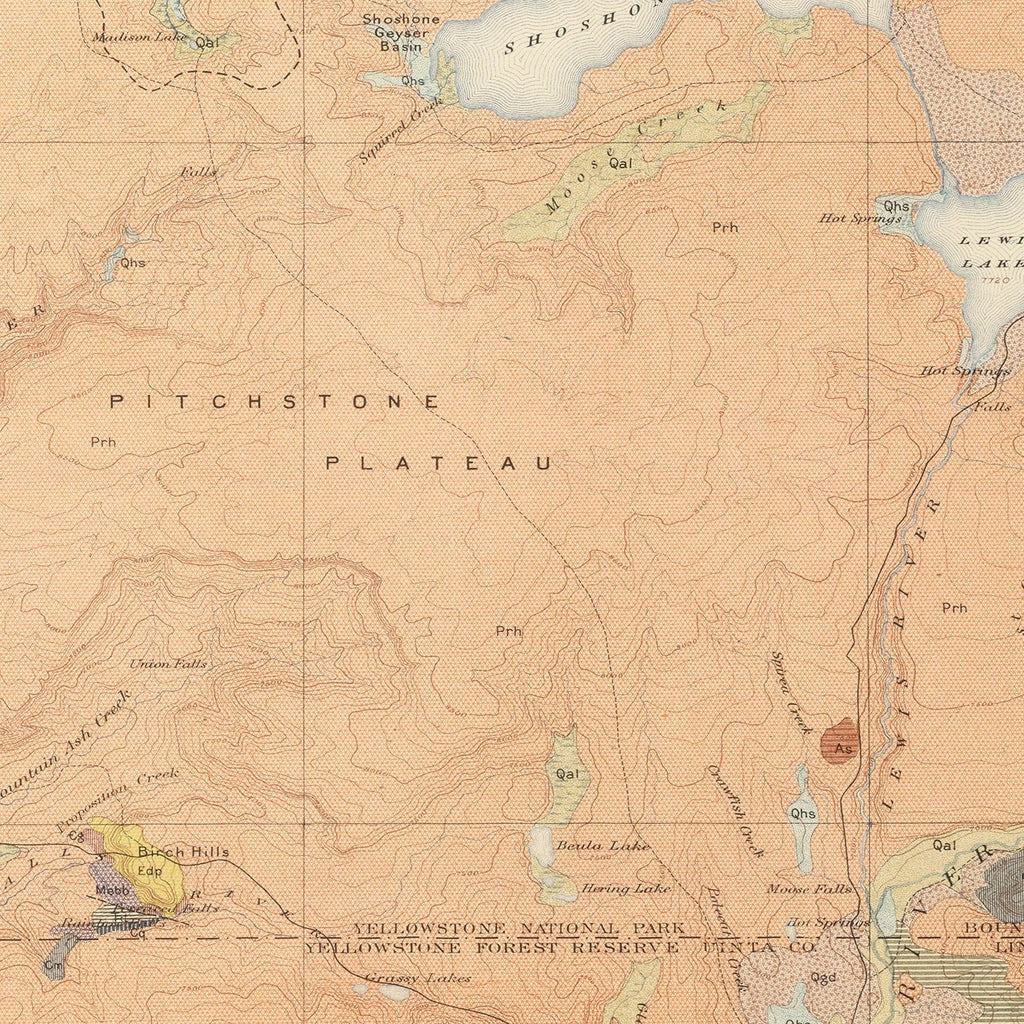 Vintage Map of Shoshone Sheet 1904