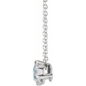 Solitaire Necklace or Slide Pendant