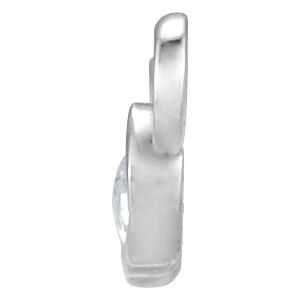 Platinum .03 CTW Rose-Cut Natural Diamond Necklace Center
