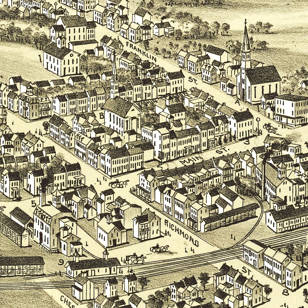 Vintage Map of Fleetwood, Pennsylvania 1897