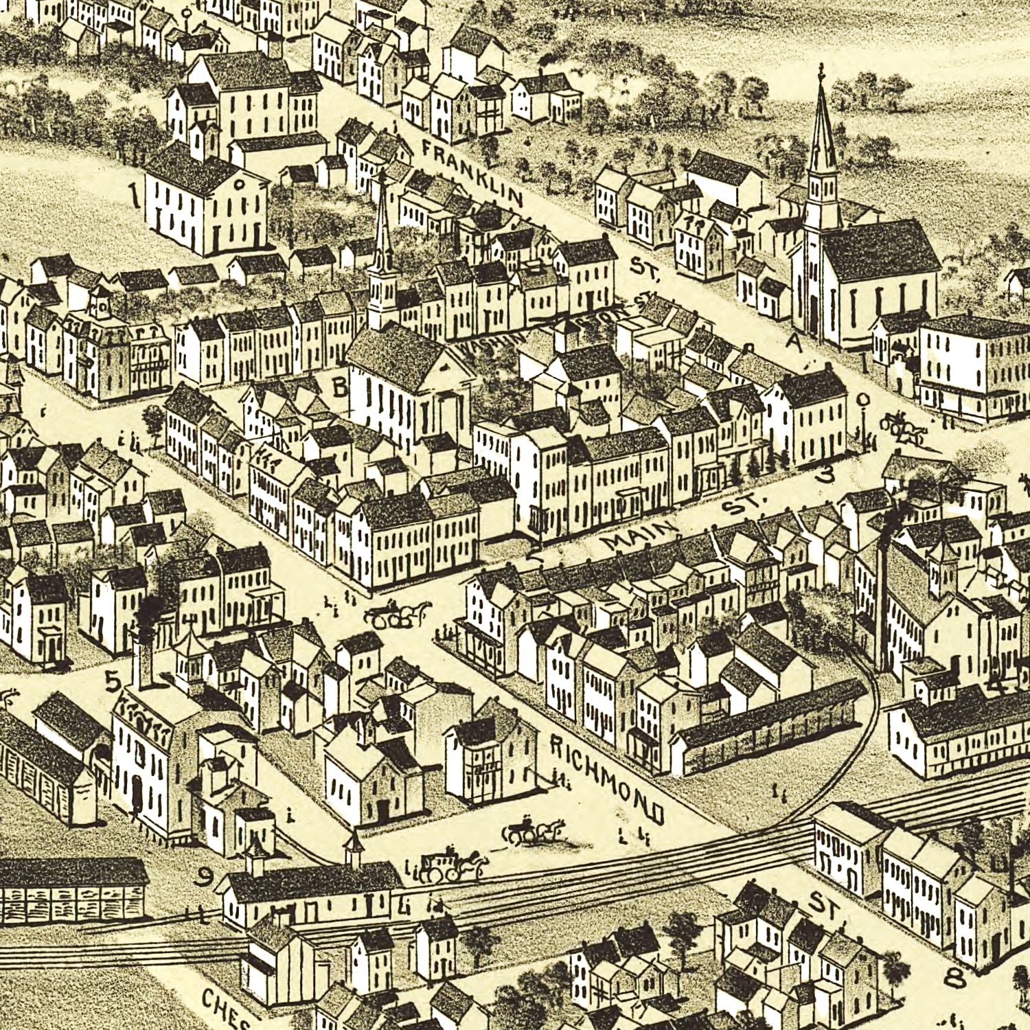 Vintage Map of Fleetwood, Pennsylvania 1897
