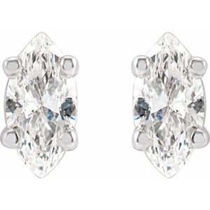 14K White Gold 1/3 CTW Natural Diamond Earrings – image 2