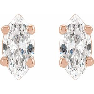 14K Rose Gold 1/4 CTW Natural Diamond Earrings – image 2