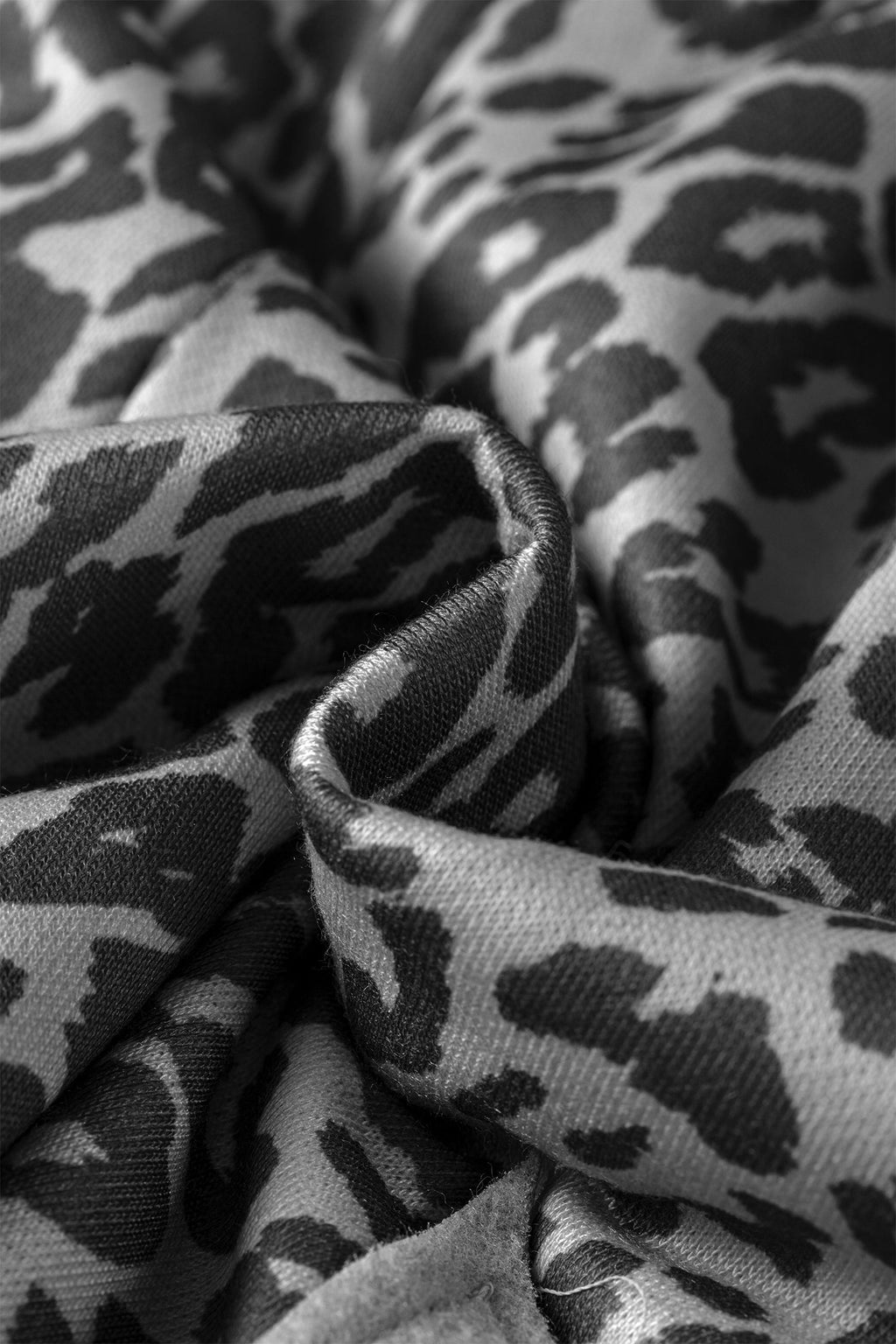 Leopard Star Patch Drawstring Jogger Pants