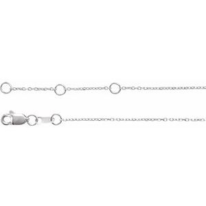 14K White Mama 6 1/2-7 1/2" Bracelet