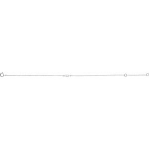 14K White Gold 1/4 CT Lab-Grown Diamond 6 1/2-7 1/2" Bracelet – image 2