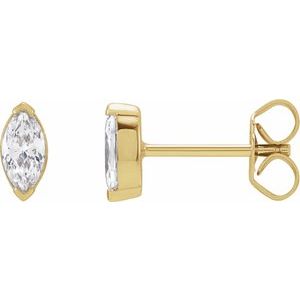 14K Yellow Gold 1/2 CTW Lab-Grown Diamond Stud Earrings