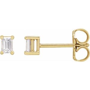 14K Yellow Gold .08 CTW Natural Diamond Stud Earrings