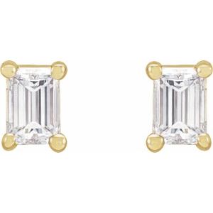 14K Yellow Gold .07 CTW Lab-Grown Diamond Stud Earrings – image 2