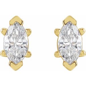 14K White Gold 1/2 CTW Lab-Grown Diamond Earrings – image 2