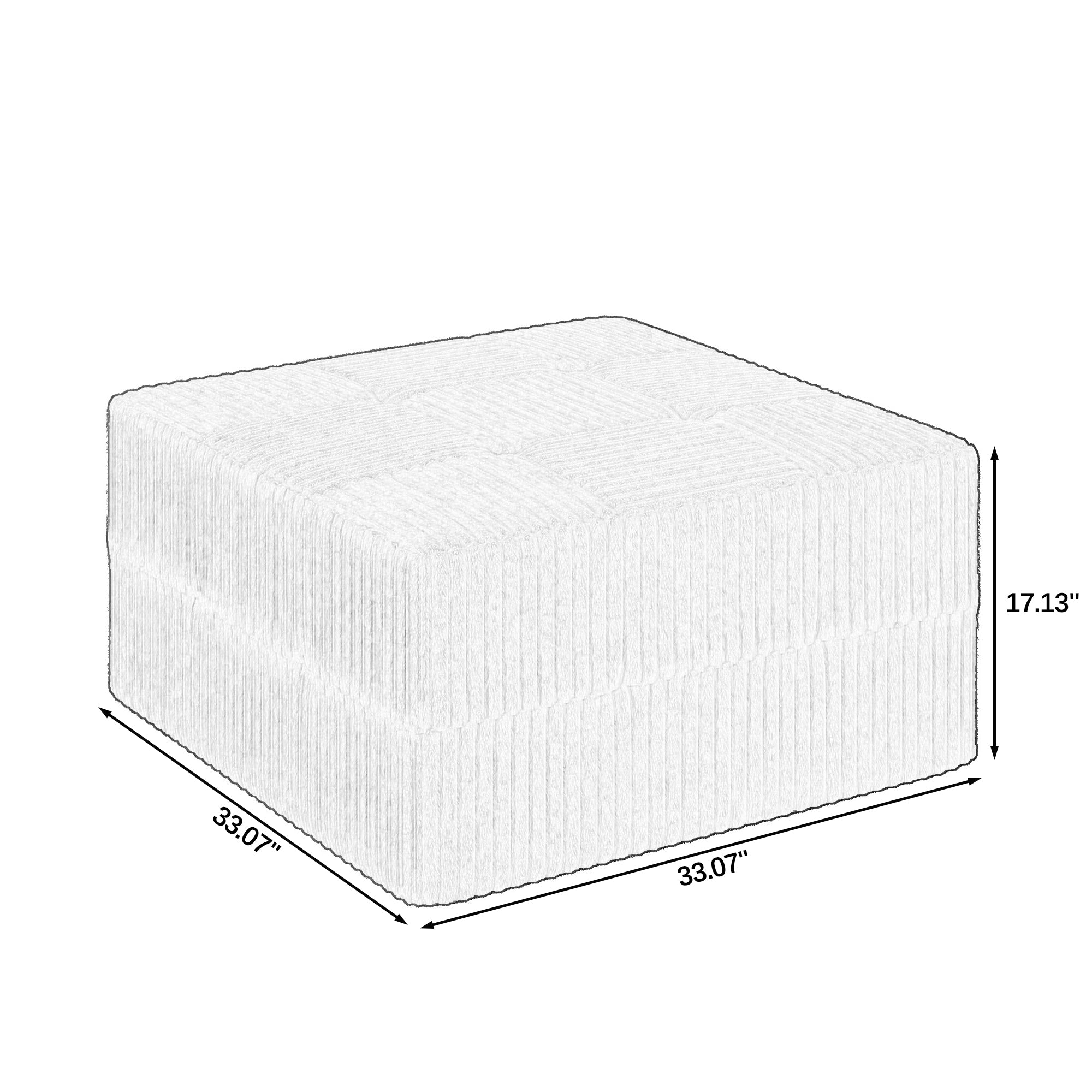 L shape Modular Sectional Sofa, Compressed Sectional Sofa Modern Minimalist Style Corduroy Couch, Sleeper Sofa for Living Room, Bedroom, Comfy Compressed Sofa Couch Space-Efficient Design-GREEN