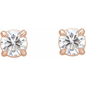 14K Rose Gold 1/5 CTW Natural Diamond Cocktail-Style Earrings – image 2