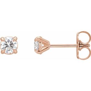 14K Rose Gold 1/8 CTW Lab-Grown Diamond Cocktail-Style Earrings