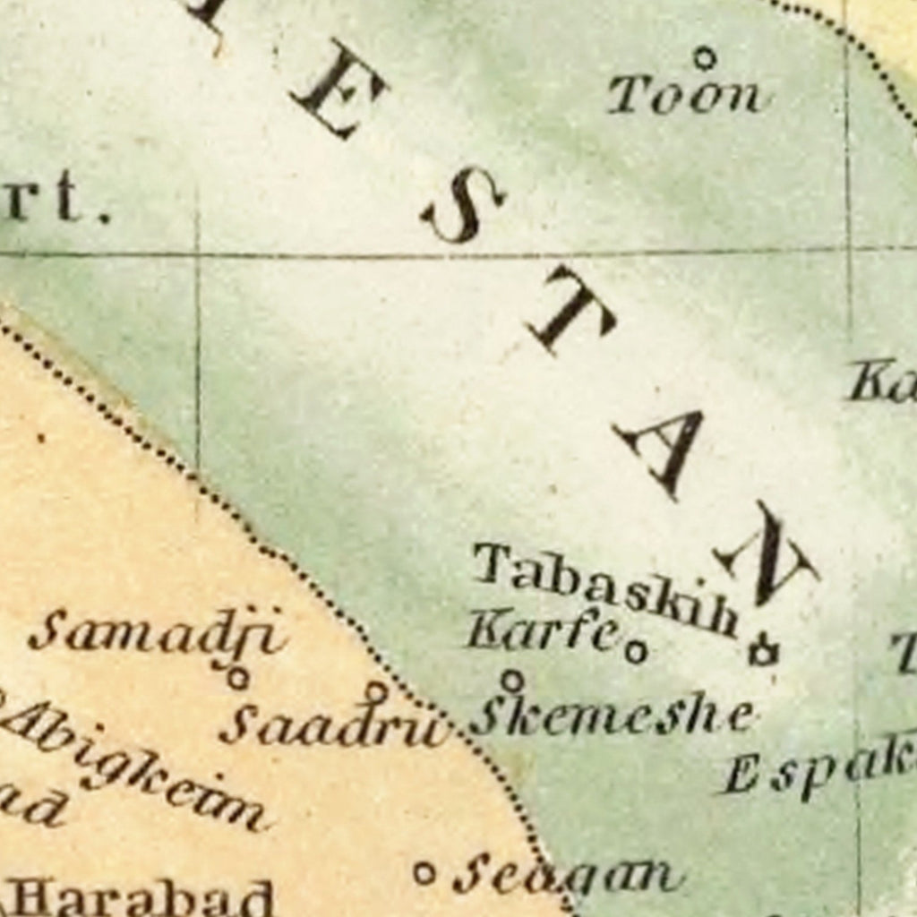 Vintage Map of Persia 1823