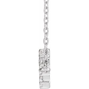 14K White Gold 1/4 CTW Natural Diamond Scorpio 16-18" Necklace