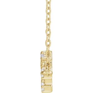 14K Yellow Gold 1/4 CTW Natural Diamond Scorpio 16-18" Necklace