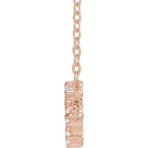 14K Rose Gold 1/4 CTW Natural Diamond Scorpio 16-18" Necklace