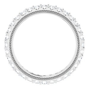 Platinum 7/8 CTW Natural Diamond Eternity Band