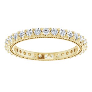 14K Yellow 1 CTW Natural Diamond Eternity Band Size 8