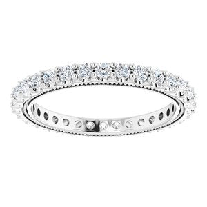 Platinum 7/8 CTW Natural Diamond Eternity Band