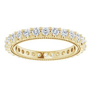 14K Yellow 7/8 CTW Lab-Grown Diamond Eternity Band Size 4