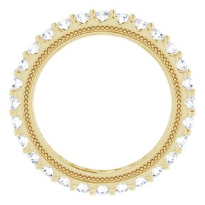 14K Yellow 7/8 CTW Natural Diamond Eternity Band Size 4