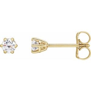 4K White 1/4 CTW Lab Grown Diamond Earrings
