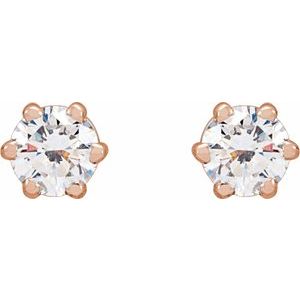 14K Rose Gold 2 CTW Lab-Grown Diamond Earrings – image 2