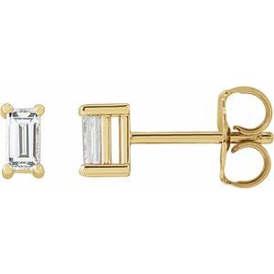 14K Yellow Gold 1/5 CTW Natural Diamond Stud Earrings