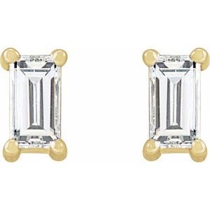 14K Yellow Gold 1/5 CTW Lab-Grown Diamond Stud Earrings – image 2